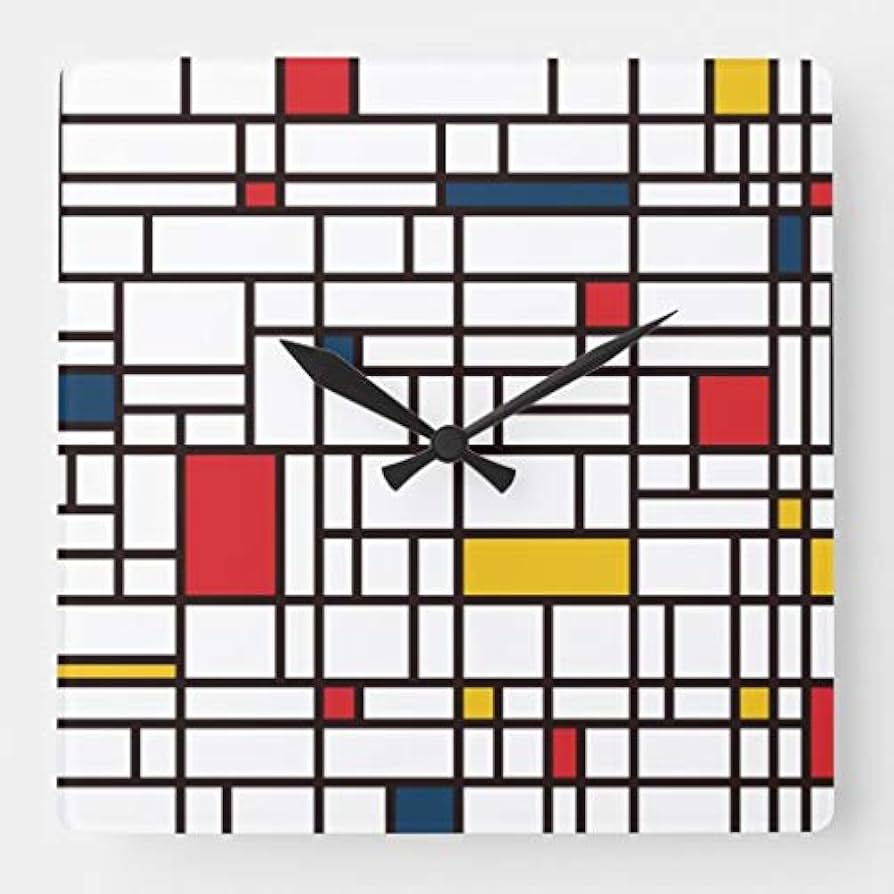 De Stijl Clock MoMA 掛け時計 置き時計 モンドリアン モマ De Stijl Clock MoMA 掛け時計 置き時計 モンドリアン モマ